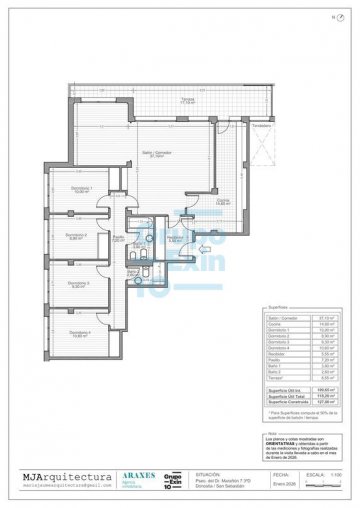 Foto 29 de Magnífica y luminosa vivienda con terraza a la venta, en San Sebastián
